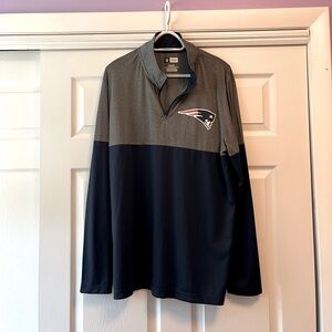 Patriots 3/4 zip mens XL